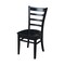 International Concepts Set of 2 Emily Side Chairs, Black C46-617P - alternate 1